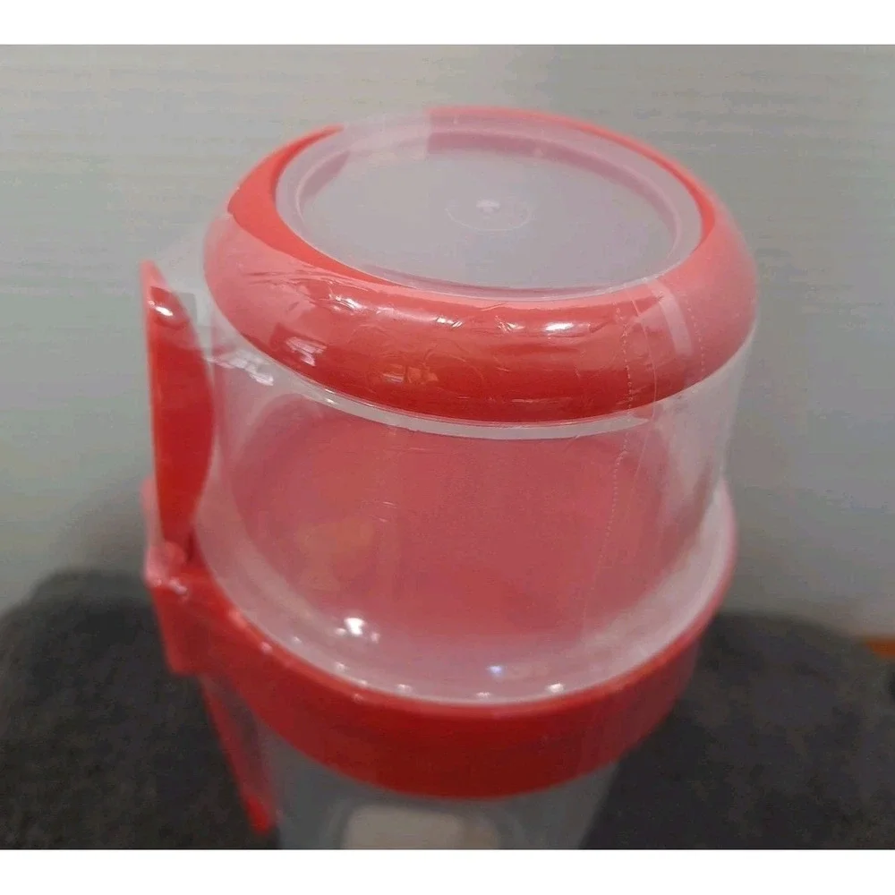 NEW Set Of 2 Target Cereal Cup Or Salad Cup‎ With Separate Compartment & Spoon